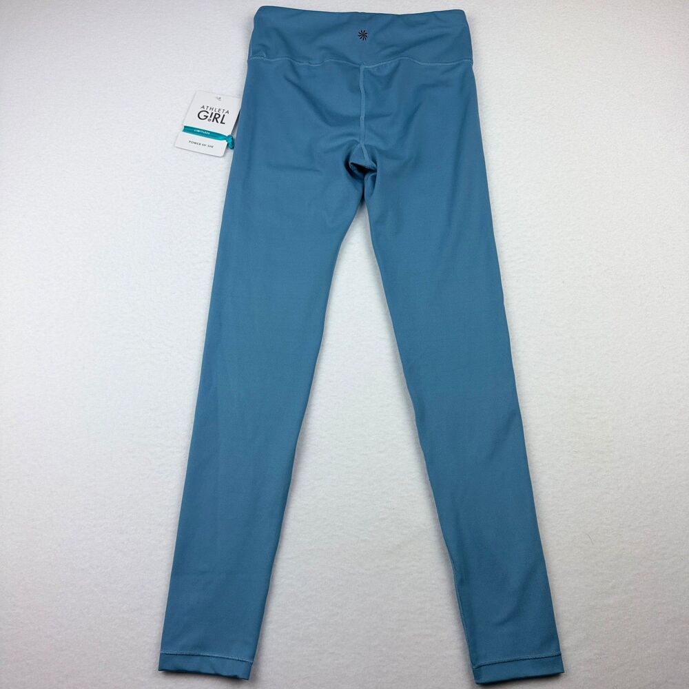 Athleta Girl Chit Chat High Rise Leggings XL 14 Blue NWT - Picture 3 of 8